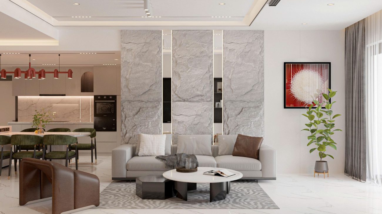 Thiết kế nội thất căn hộ Sky Linked Villa 3 phòng ngủ